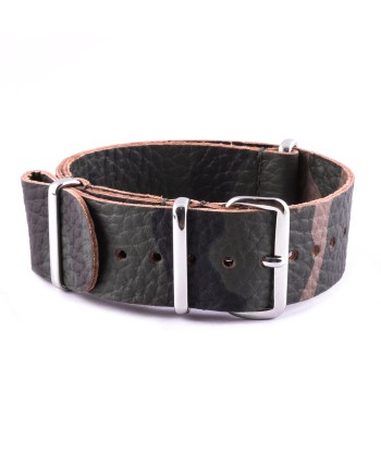 Bracelet montre Nato cuir - Buffle camo livraison et retour toujours gratuits