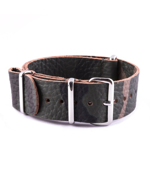 Bracelet montre Nato cuir - Buffle camo livraison et retour toujours gratuits