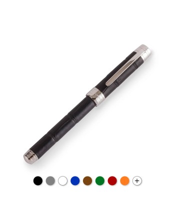 Stylo plume cuir – Acier rhodium / Doré / Métal noir – Alligator sélection de produits