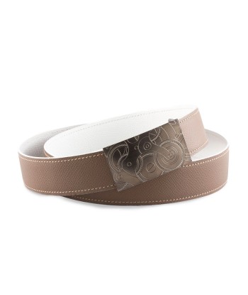 Ceinture réversible type Hermès - Veau grainé - Bicolore d'Europe débarque