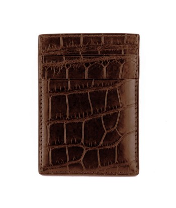 Etui cuir cartes bancaires vertical «Platinum» - Alligator commande en ligne