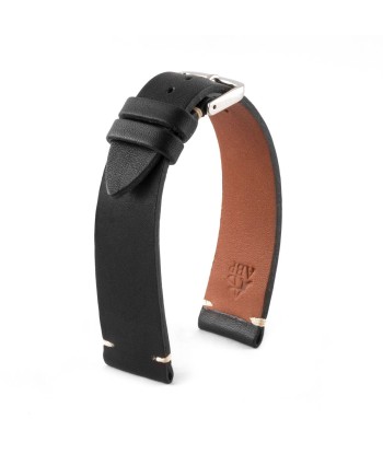 Bracelet "Retro" - Bracelet montre cuir - Veau type barenia (noir, marron, kaki, rouge, vert) Comparez plus de prix