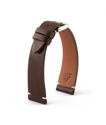 Bracelet "Retro" - Bracelet montre cuir - Veau type barenia (noir, marron, kaki, rouge, vert) Comparez plus de prix