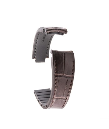 Rolex – Bracelet-montre cuir R Strap – Alligator (noir, gris, marron, bleu, miel, rouge, vert, rose) l'évolution des habitudes 