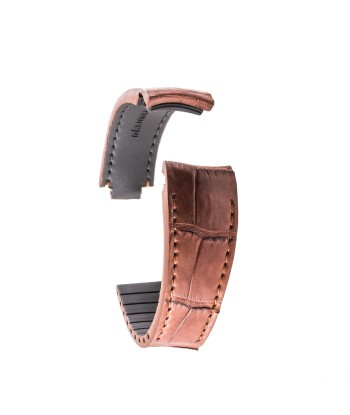 Rolex – Bracelet-montre cuir R Strap – Alligator (noir, gris, marron, bleu, miel, rouge, vert, rose) l'évolution des habitudes 