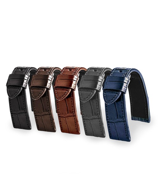 Panerai Luminor - Bracelet de montre cuir - Alligator (noir, marron, gris, bleu) Les magasins à Paris et en Île-de-France