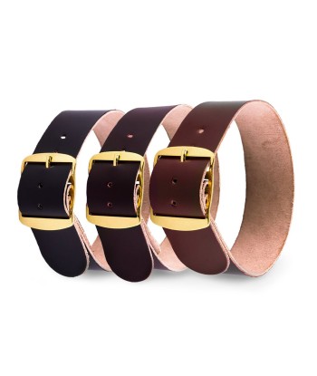 Bracelet-montre Perlon cuir - Cordovan (noir, marron foncé, marron moyen) les muscles