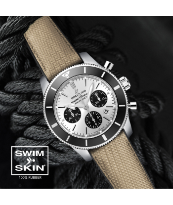 Breitling - Rubber B strap for Superocean Heritage 44mm- SwimSkin® Profitez des Offres !