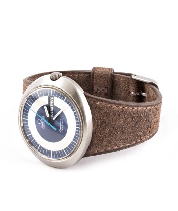 Omega Dynamic - Bracelet-montre cuir (noir, bleu, marron, écru) Voir les baskets