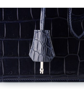 Serviette Business en Cuir - Alligator (noir, bleu) meilleur choix