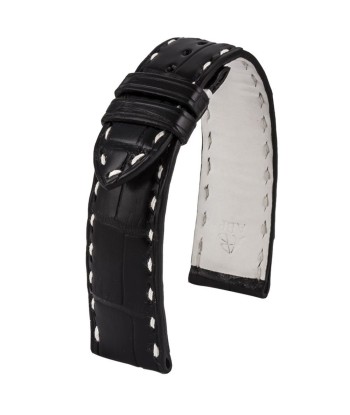 Bracelet montre cuir - Paddock - Alligator (noir, marron) Fin de série