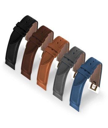 Attaches ouvertes - Bracelet-montre cuir - Veau (noir, marron, gris, bleu) 50% de réduction en Octobre 2024