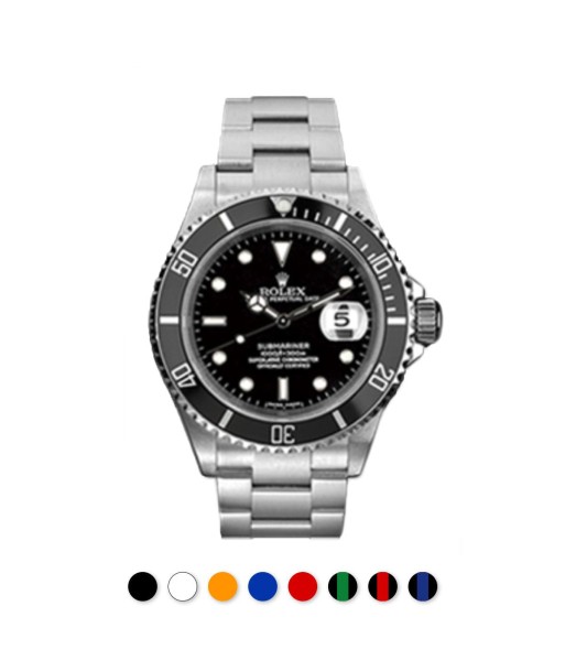 Rolex - Rubber B - Bracelet caoutchouc pour Submariner 40mm Non-Ceramic - Série boucle ardillon la livraison gratuite