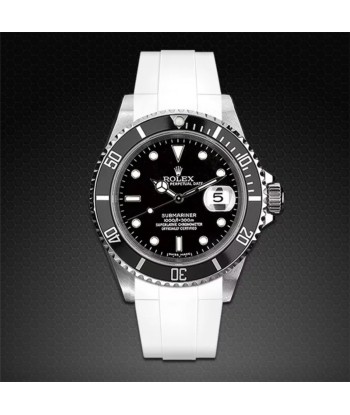 Rolex - Rubber B - Bracelet caoutchouc pour Submariner 40mm Non-Ceramic - Série boucle ardillon la livraison gratuite