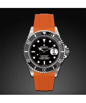 Rolex - Rubber B - Bracelet caoutchouc pour Submariner 40mm Non-Ceramic - Série boucle ardillon la livraison gratuite