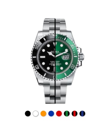 Rolex - Rubber B - Bracelet caoutchouc pour Submariner 40mm Ceramic - Série boucle ardillon commande en ligne