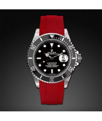 Rolex - Rubber B - Bracelet caoutchouc pour Submariner 40mm Non-Ceramic - Série boucle ardillon la livraison gratuite