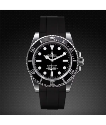 Rolex - Rubber B - Bracelet en caoutchouc pour Submariner 40mm Ceramic - Série Velcro® les muscles