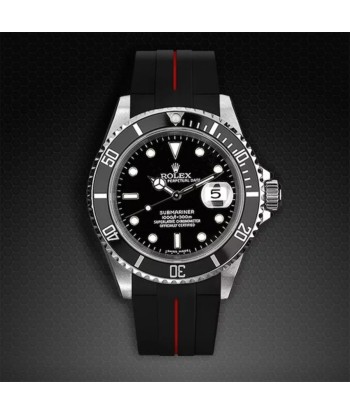 Rolex - Rubber B - Bracelet caoutchouc pour Submariner 40mm Non-Ceramic - Série boucle ardillon la livraison gratuite