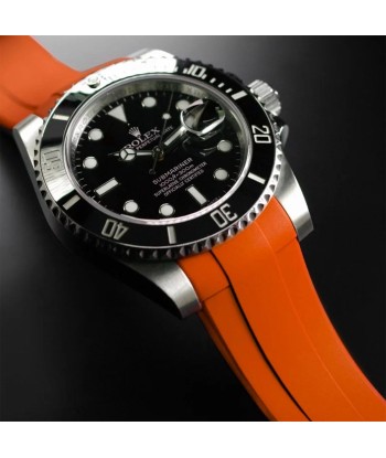 Rolex - Rubber B - Bracelet caoutchouc pour Submariner 40mm Ceramic - Série boucle ardillon commande en ligne