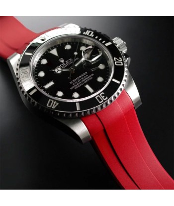 Rolex - Rubber B - Bracelet caoutchouc pour Submariner 40mm Ceramic - Série boucle ardillon commande en ligne