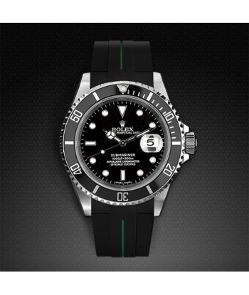 Rolex - Rubber B - Bracelet caoutchouc pour Submariner 40mm Ceramic - Série boucle ardillon commande en ligne