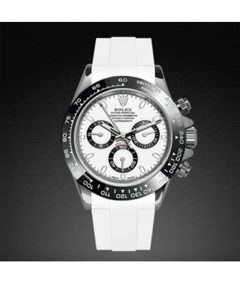 Rolex - Rubber B - Bracelet caoutchouc Daytona Ceramic Bezel Oyster Bracelet - Série classique basket pas cher