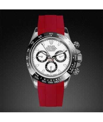 Rolex - Rubber B - Bracelet caoutchouc Daytona Ceramic Bezel Oyster Bracelet - Série classique basket pas cher