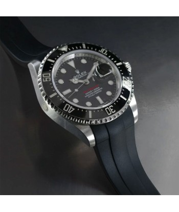 Rolex - Rubber B - Bracelet caoutchouc pour Sea-Dweller 43mm - Série Glidelock ref. 126600 du meilleur 