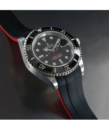 Rolex - Rubber B - Bracelet caoutchouc pour Sea-Dweller 43mm - Série Glidelock ref. 126600 du meilleur 