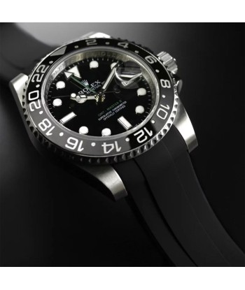 Rolex - Rubber B - Bracelet caoutchouc pour GMT Master II CERAMIC - Série classique votre