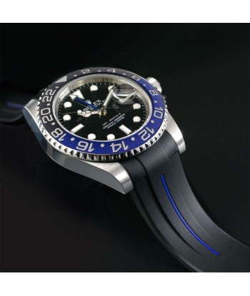 Rolex - Rubber B - Bracelet caoutchouc pour GMT Master II CERAMIC - Série classique votre