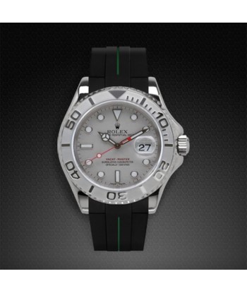 Rolex - Rubber B - Bracelet caoutchouc pour Yachtmaster 40mm - Série classique brillant des détails fins