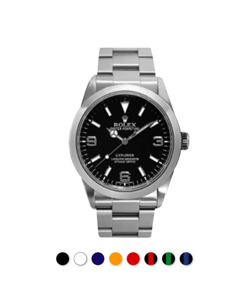 Rolex - Rubber B - Bracelet caoutchouc pour Explorer I 39mm - Série classique de pas cher