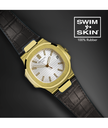 Patek Philippe - Rubber B - Bracelet caoutchouc pour Nautilus 5711 WG / RG / YG - SwimSkin® Vous souhaitez 