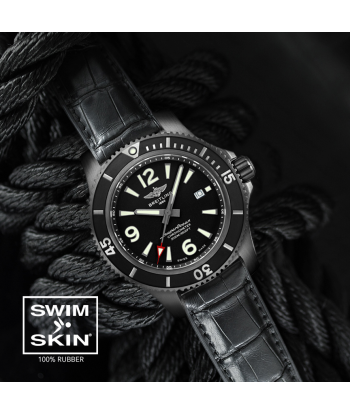 Breitling - Rubber B - Bracelet caoutchouc pour Superocean 46mm - Swimskin® Paris Déstockage Promo