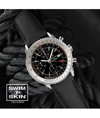 Breitling - Rubber B - Bracelet caoutchouc pour Navitimer 45 & 46mm - Swimskin® Fin de série