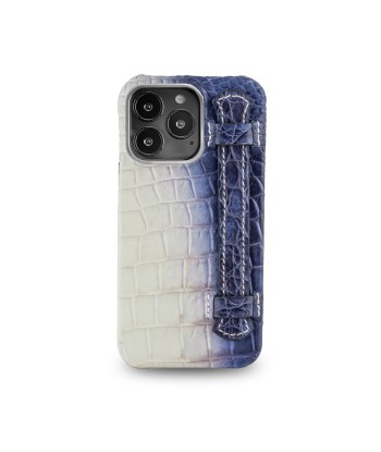 Coque cuir " Strap case " Himalaya pour iPhone 13 ( Pro / Max ) - Alligator Pour