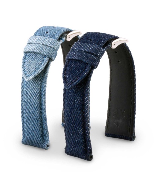 Apple Watch - Bracelet montre responsable jean denim / tissu en ligne des produits 