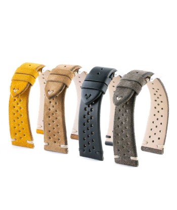 Capsule Collection - "Driver" leather watch strap - Calf (grey, brown, black, yellow) Les êtres humains sont 