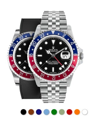 Rolex – R strap Premium - Bracelet-montre caoutchouc motif cordura pour GMT Master II non-céramique & bracelet Jubilé offre 