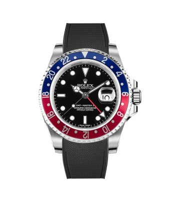 Rolex – R strap Premium - Bracelet-montre caoutchouc motif cordura pour GMT Master II non-céramique & bracelet Oyster soldes