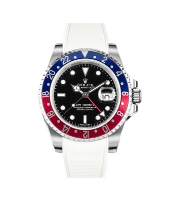 Rolex – R strap Premium - Bracelet-montre caoutchouc motif cordura pour GMT Master II non-céramique & bracelet Oyster soldes