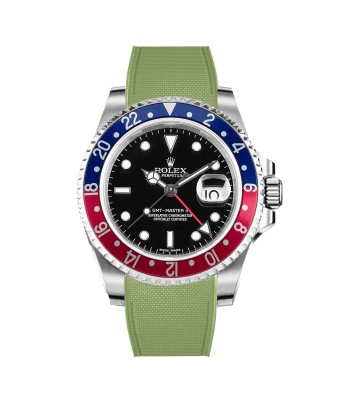 Rolex – R strap Premium - Bracelet-montre caoutchouc motif cordura pour GMT Master II non-céramique & bracelet Oyster soldes