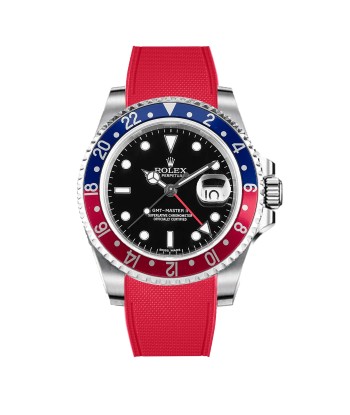 Rolex – R strap Premium - Bracelet-montre caoutchouc motif cordura pour GMT Master II non-céramique & bracelet Oyster soldes