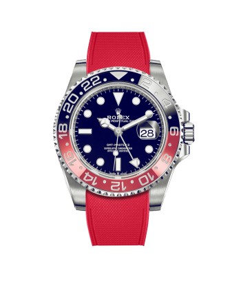 Rolex – R strap Premium - Bracelet-montre caoutchouc motif cordura pour GMT Master II céramique & bracelet Jubilé Dans la société mordern