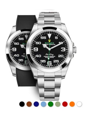 Rolex – R strap Premium - Bracelet-montre caoutchouc motif cordura pour Airking  & bracelet Oyster chez Cornerstreet bien 