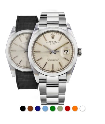 Rolex – R strap Premium - Bracelet-montre caoutchouc motif cordura pour Oyster Perpetual Date 35mm Dans la société mordern