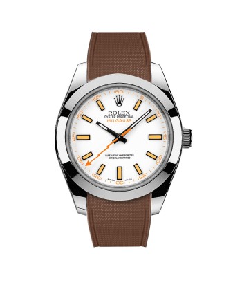 Rolex – R strap Premium - Bracelet-montre caoutchouc motif cordura pour Milgauss 40mm  & bracelet Oyster Voir les baskets