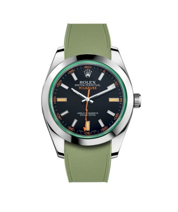 Rolex – R strap Premium - Bracelet-montre caoutchouc motif cordura pour Milgauss 40mm  & bracelet Oyster Voir les baskets